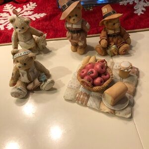 Cherished Teddies. Collected in the 90’s for my son. Purchased at Hallmark.